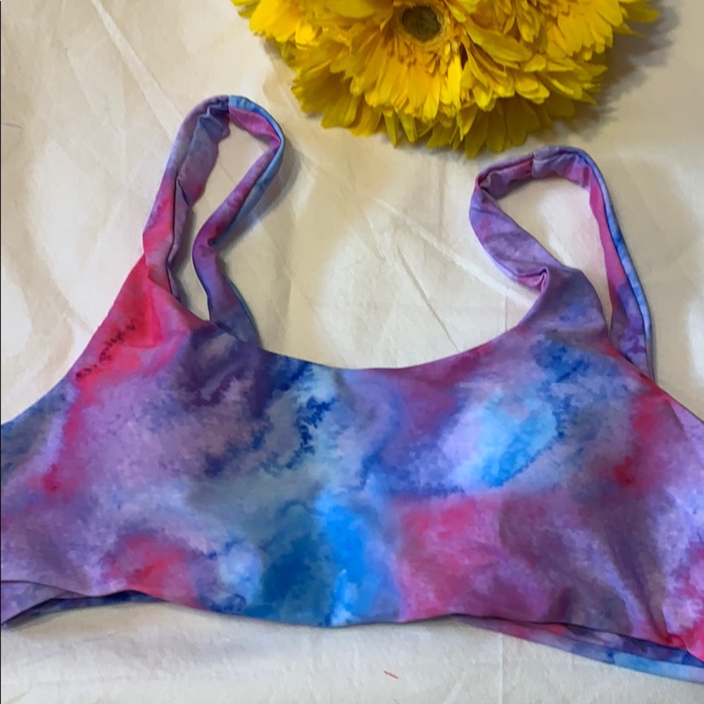 TIE DYE LINED HIGH WAISTED BIKINI - Picture 11 of 15